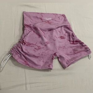 Bombshell Sportswear Pink Marble  Shorts